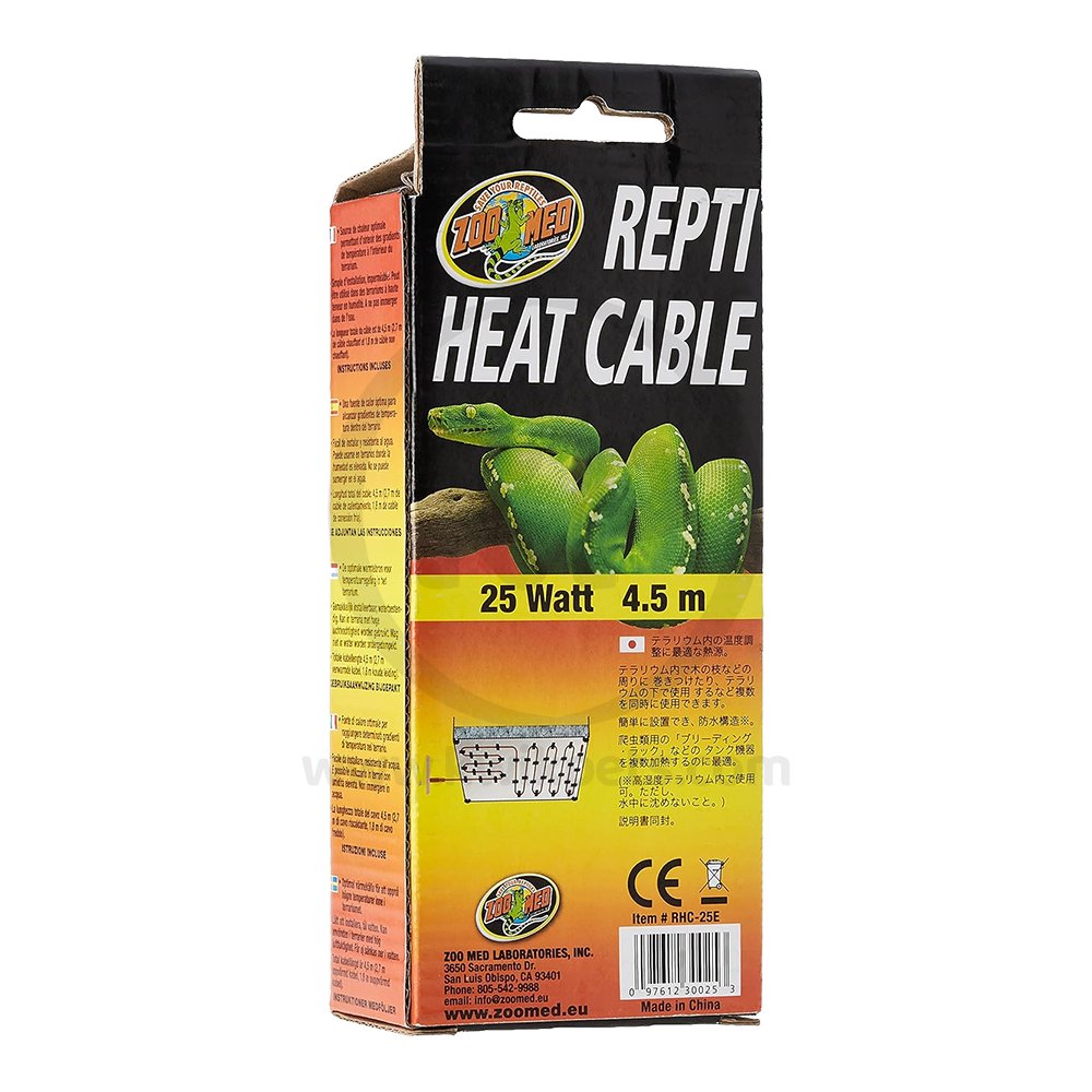 Zoo Med Repti Heat Cable 14.75 feet 25W