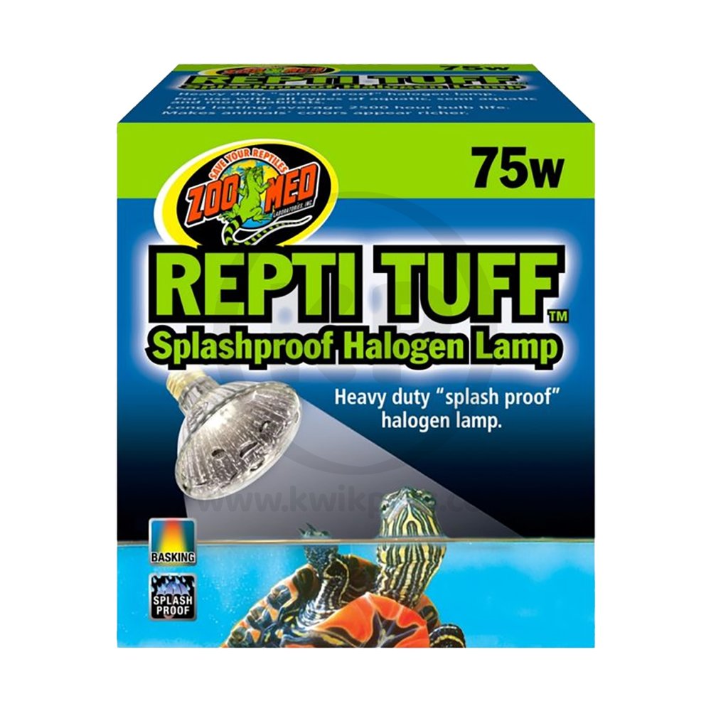 Zoo Med Repti Tuff Splashproof Halogen Lamp White 75W