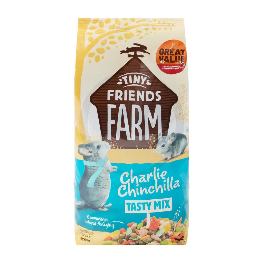 Tiny Friends Farm Charlie Chinchilla Tasty Mix Dry Food 2-lb