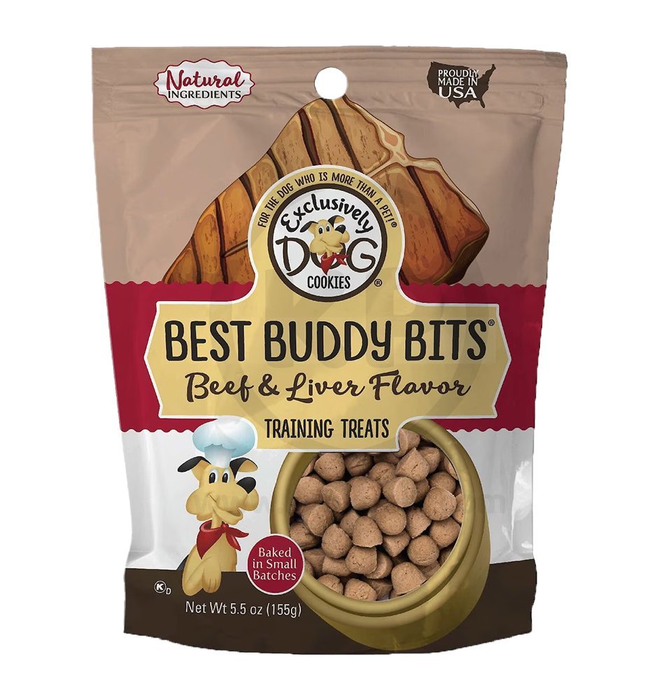 Exclusively Pet Best Buddy Bits Tranning Dog Treats Beef & Liver 5.5-oz