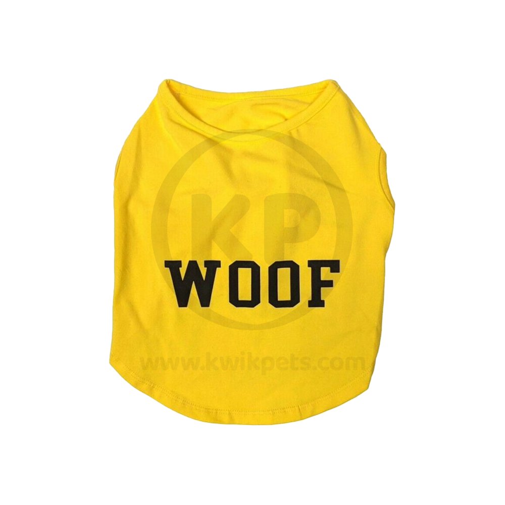 Fashion Pet Cosmo Woof Tee Yellow Medium