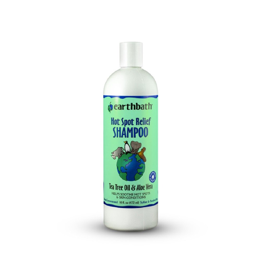 Earthbath Hot Spot Relief Pet Shampoo Tea Tree & Aloe Vera 16-oz