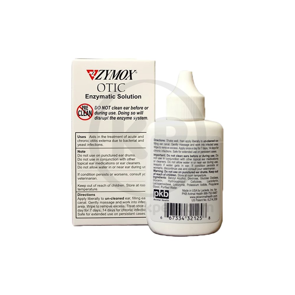 Zymox Ear Solution without Hydrocortisone 1.25-oz