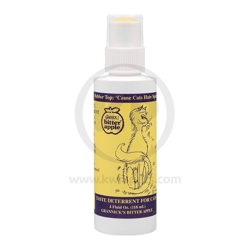 Grannick Bitter Apple Taste Deterrent Spray for Cats 4-oz