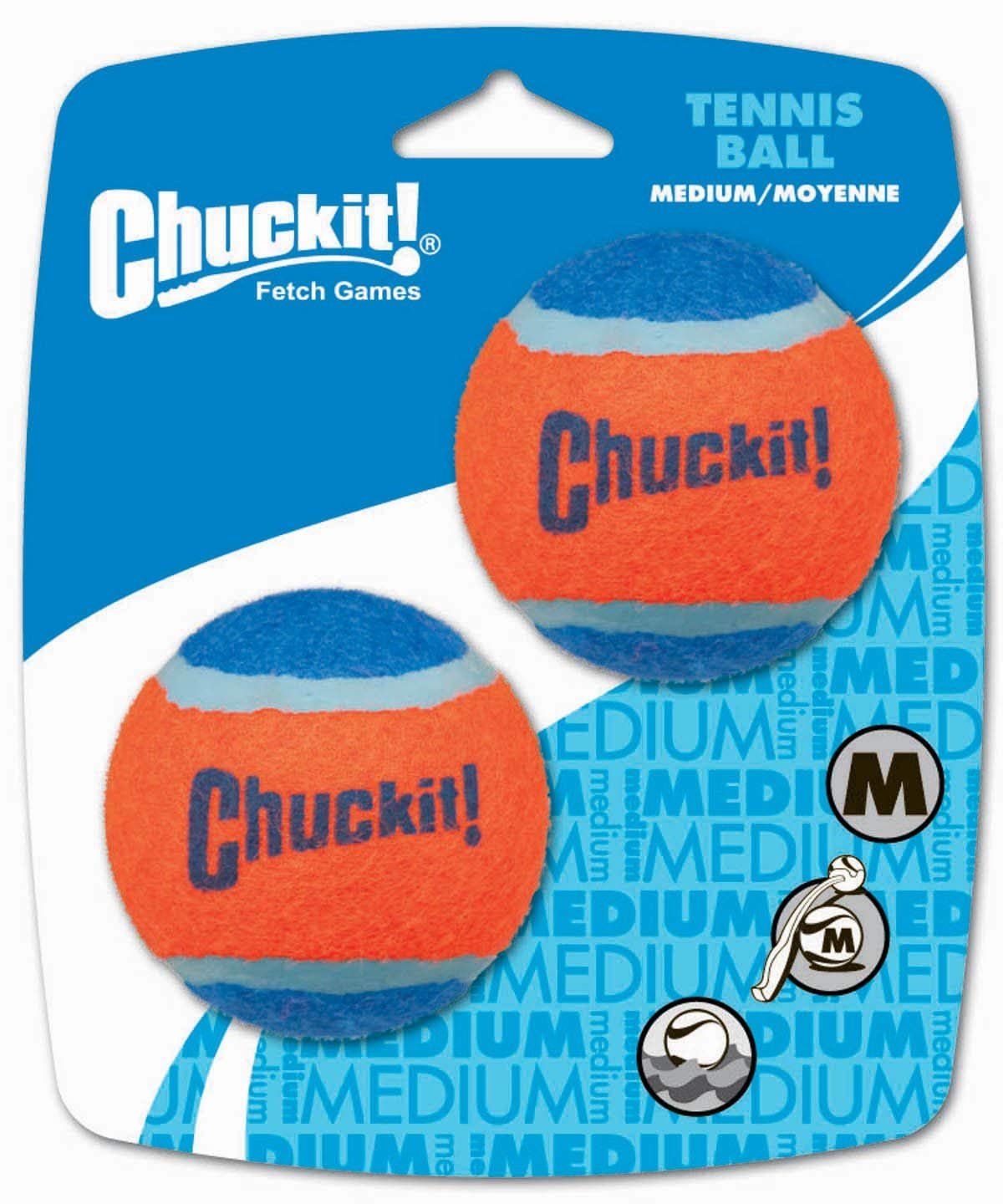 Chuckit! Tennis Balls Dog Toy Medium 2pk