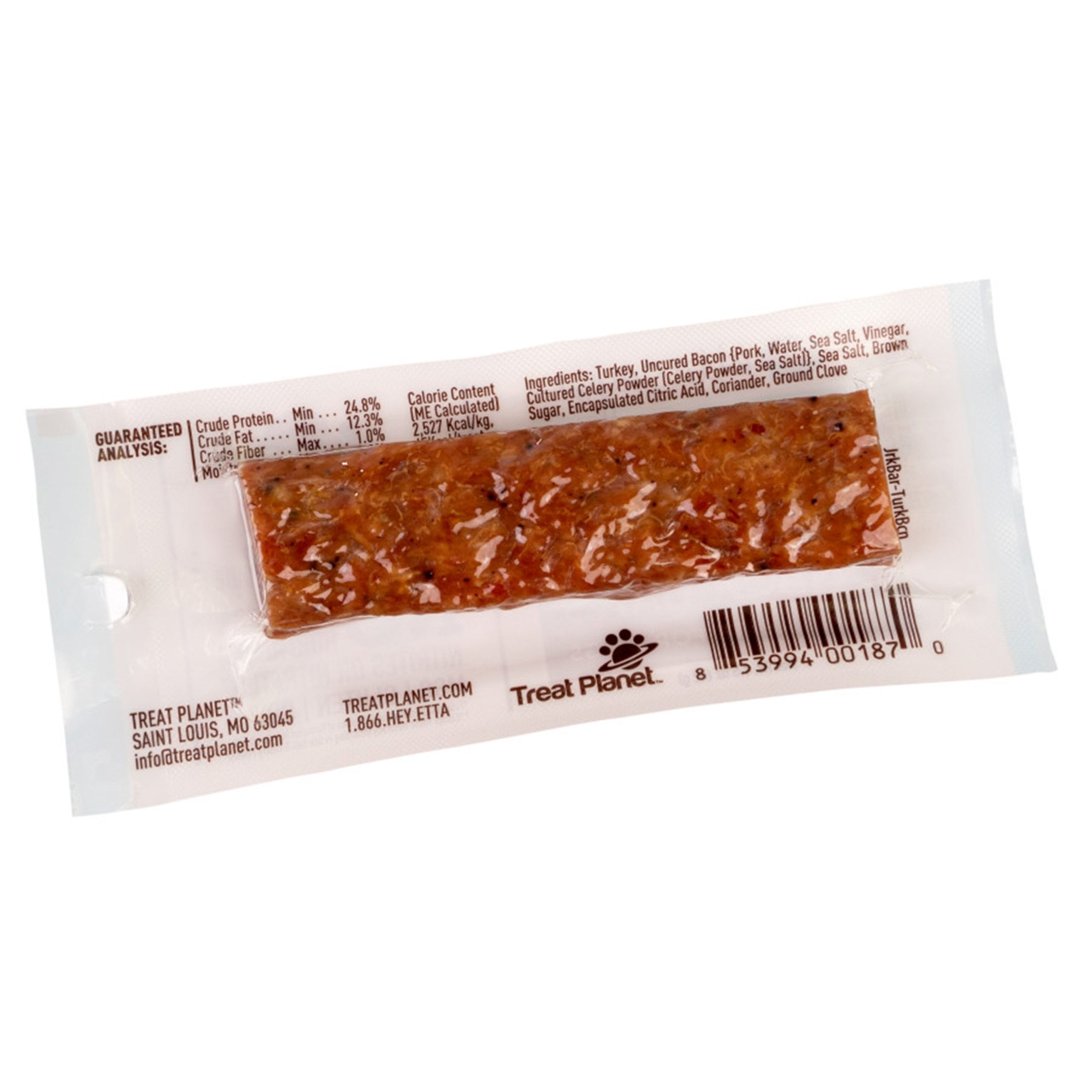 Etta Says! Meat Snack Bar Turkey & Bacon Dog Treats 1.5-oz