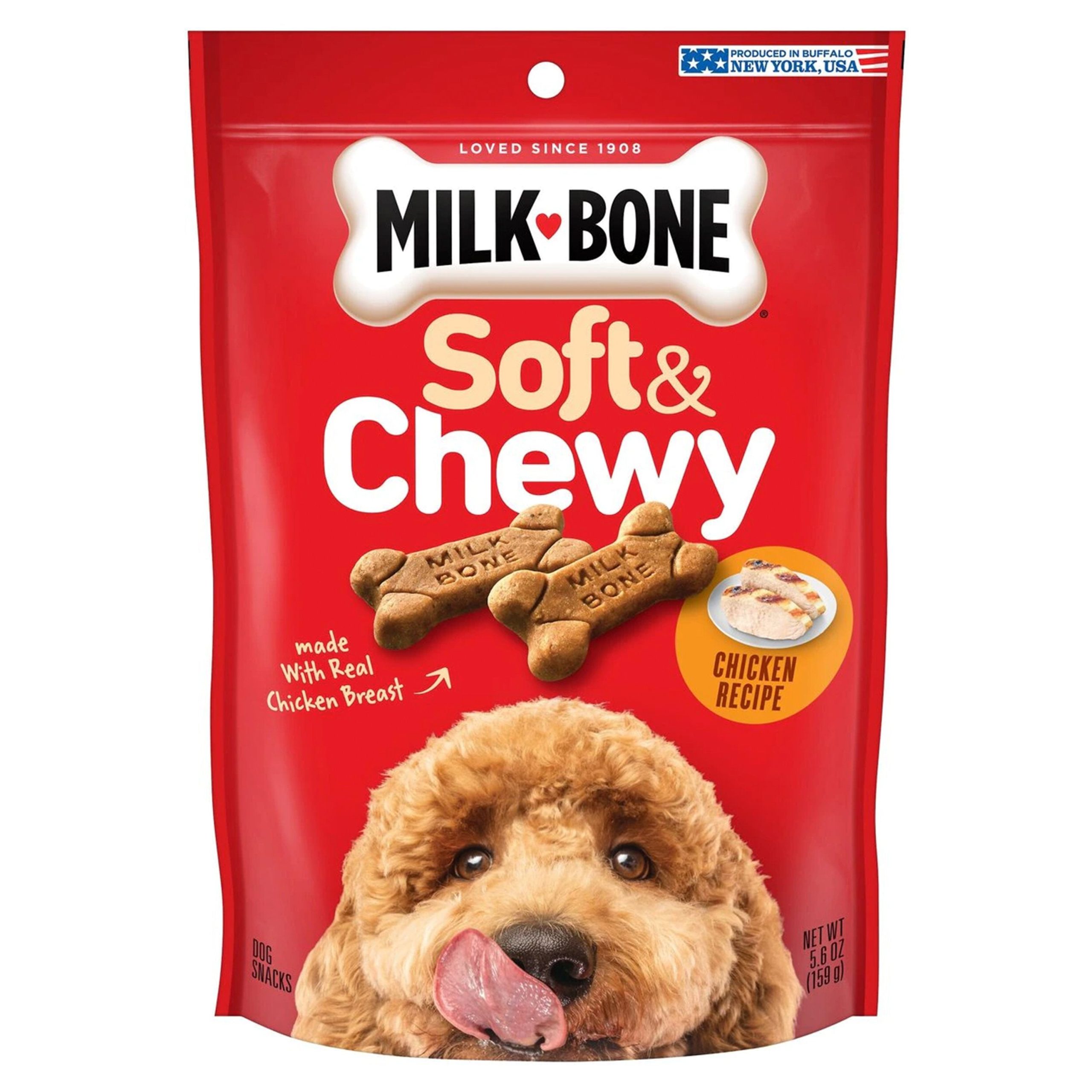 Milk-Bone Soft & Chewy Beef & Filet Mignon Dog Treats 5.6-oz