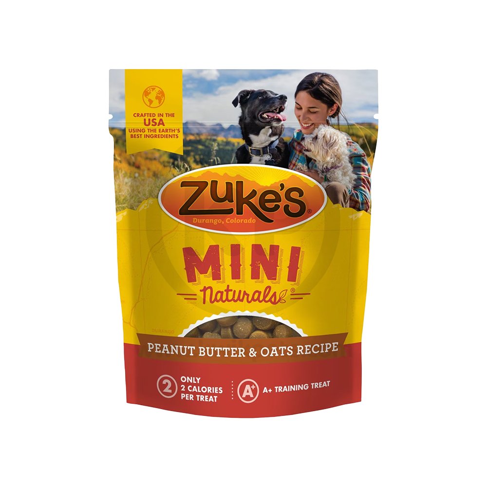 Zuke’s Mini Naturals Peanut Butter & Oats Dog Treats 1-lb