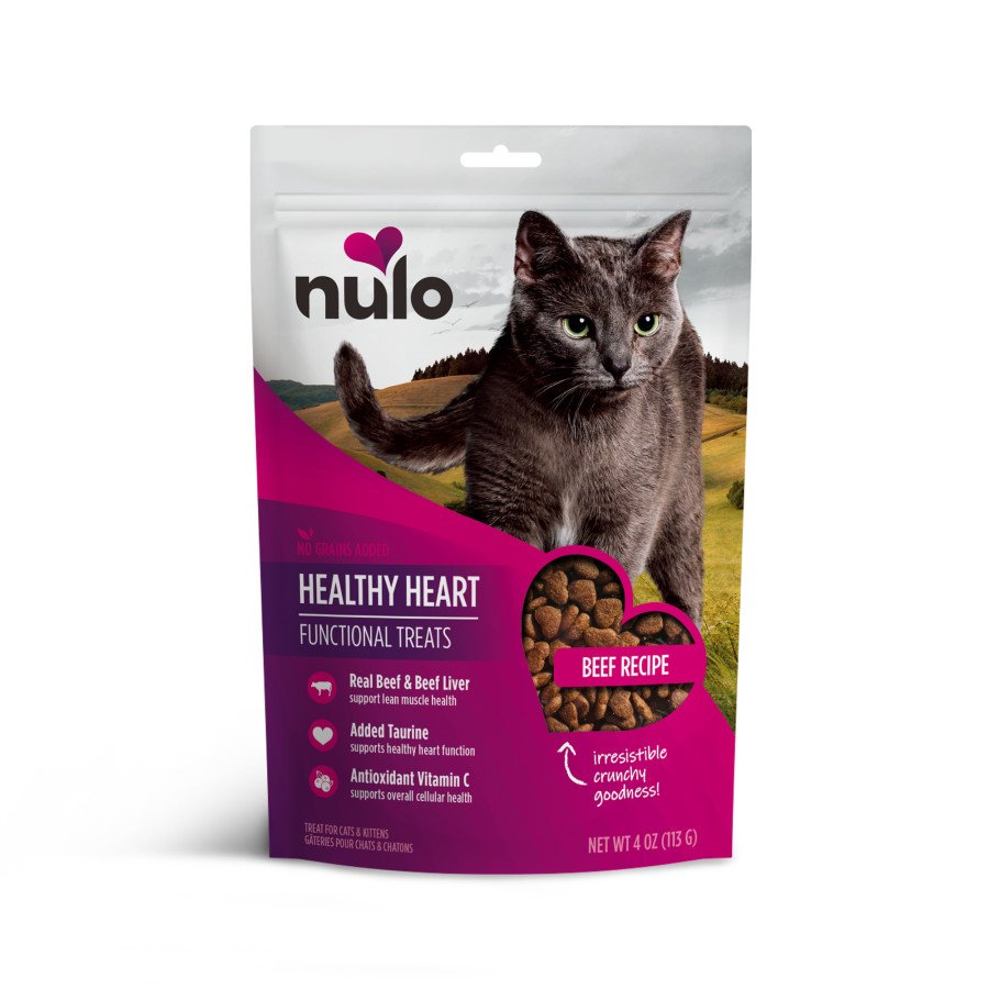 Nulo Healthy Heart Functional Cat Treats Beef 4-oz