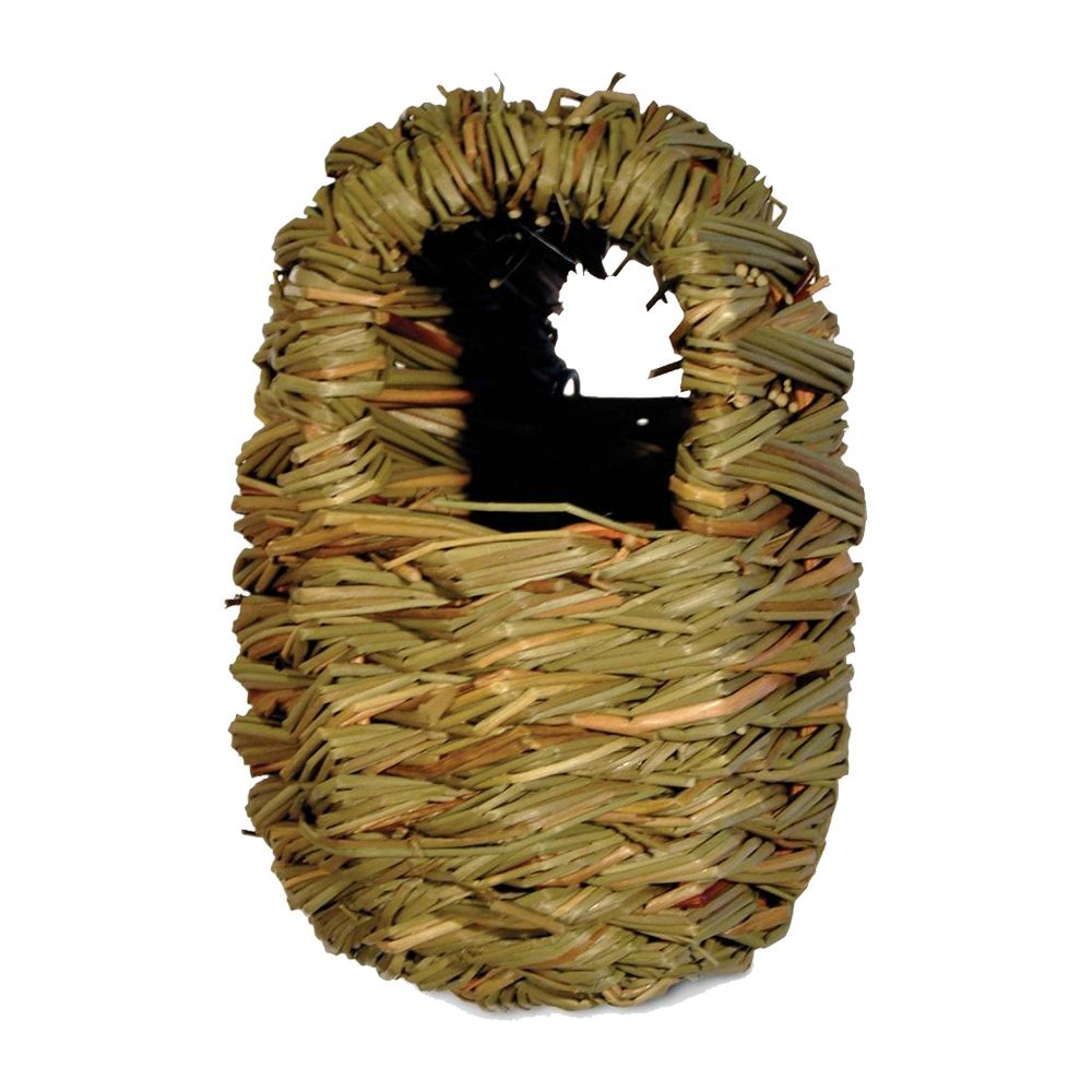 Prevue Pet Products Finch Twig Covered Nest Mat Grass & Bamboo 3.25 in X 3.5 in