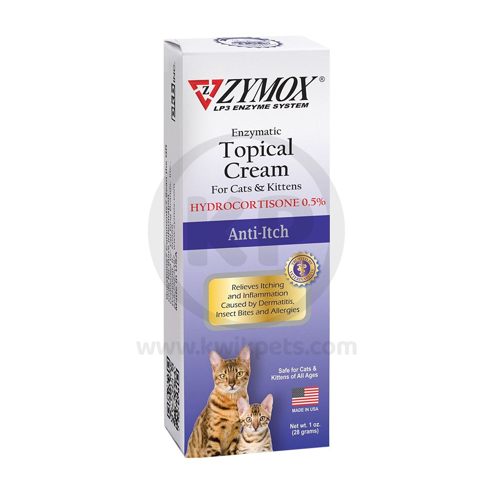 Zymox Enzymatic Topical Cream with 0.5% Hydrocortisone for Cats & Kittens 1-oz