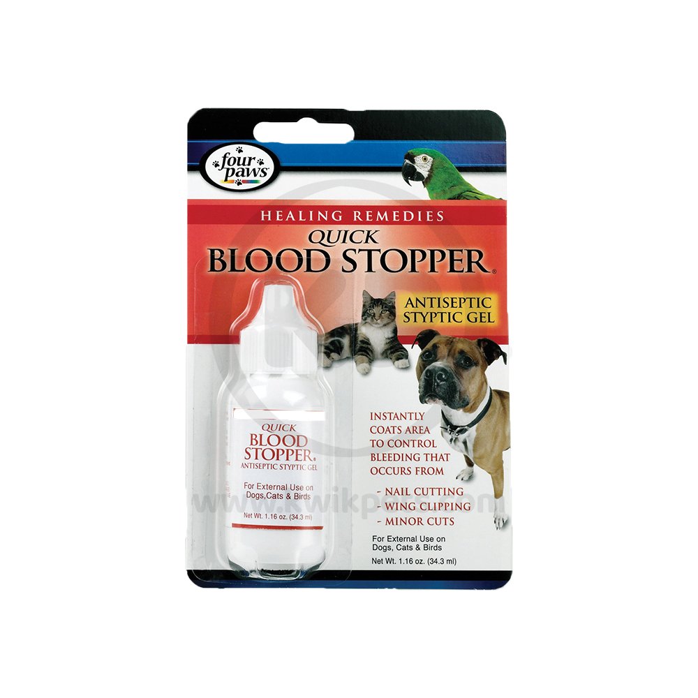 Four Paws Healthy Promise Quick-Action Blood Stopper Styptic Gel for Dogs Cats & Birds 1.16-oz