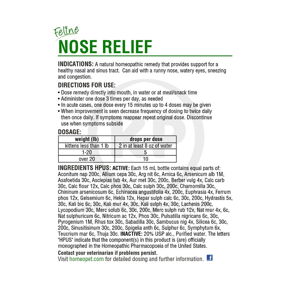 HomeoPet Feline Nose Relief 15 ml