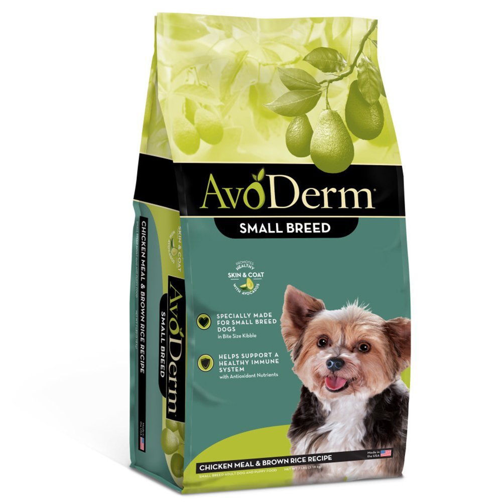 AvoDerm Natural Chicken Meal & Brown Rice Small Breed Dry Dog Food 7-lb