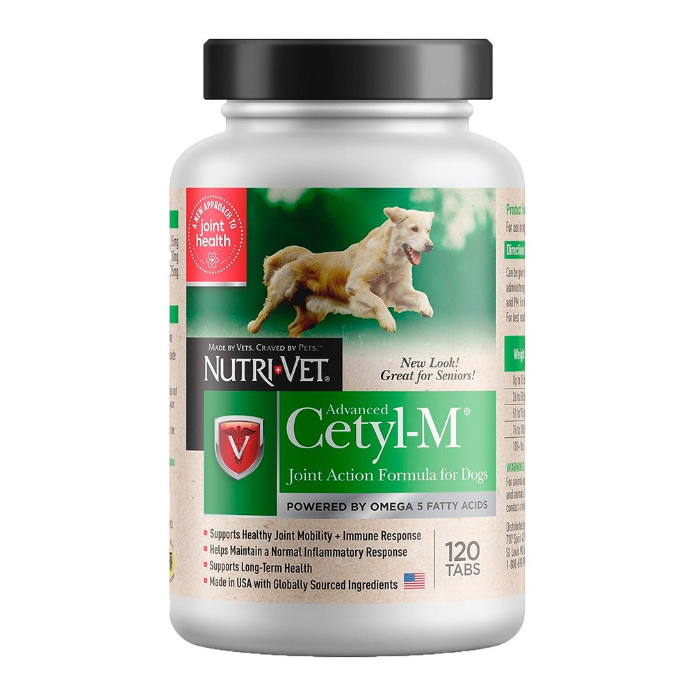 Nutri-Vet Advanced Cetyl-M Joint Action Formula for Dogs 120 Count