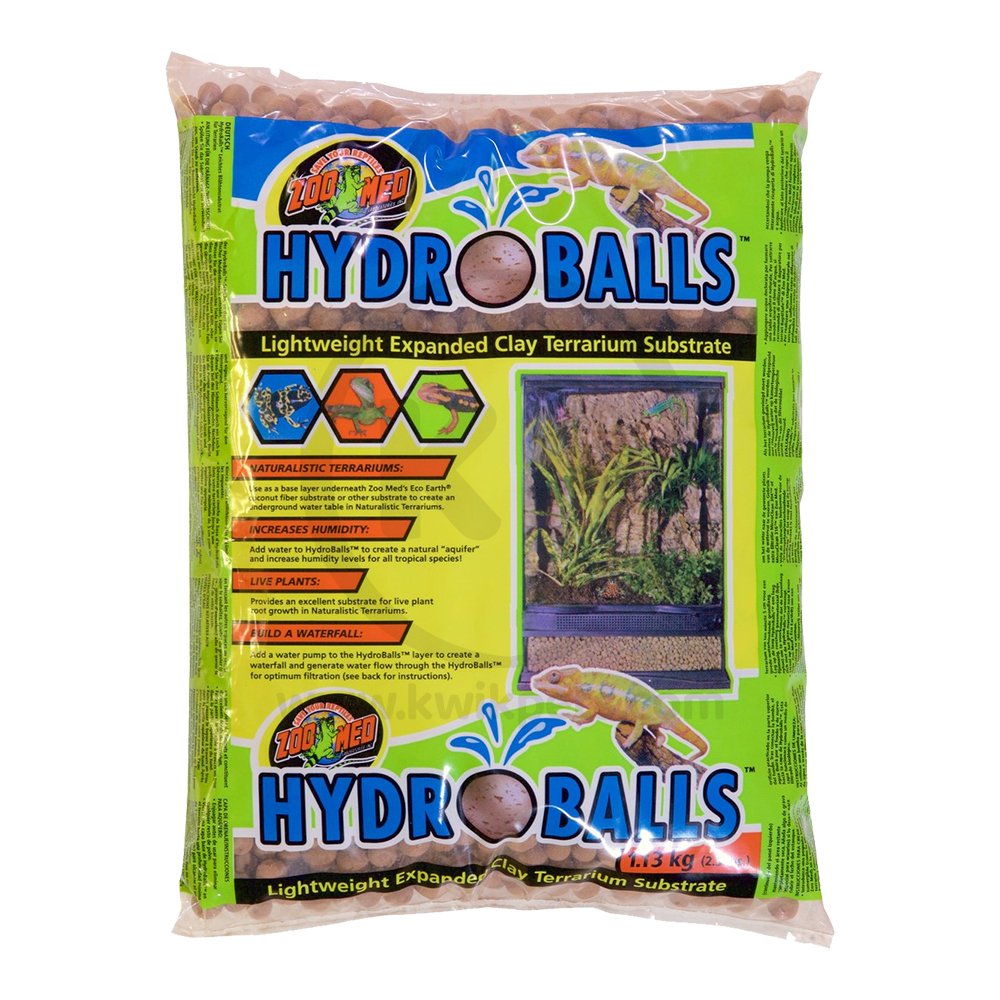 Zoo Med HydroBalls Expanded Clay Terrarium Substrate Brown 2.5-lb