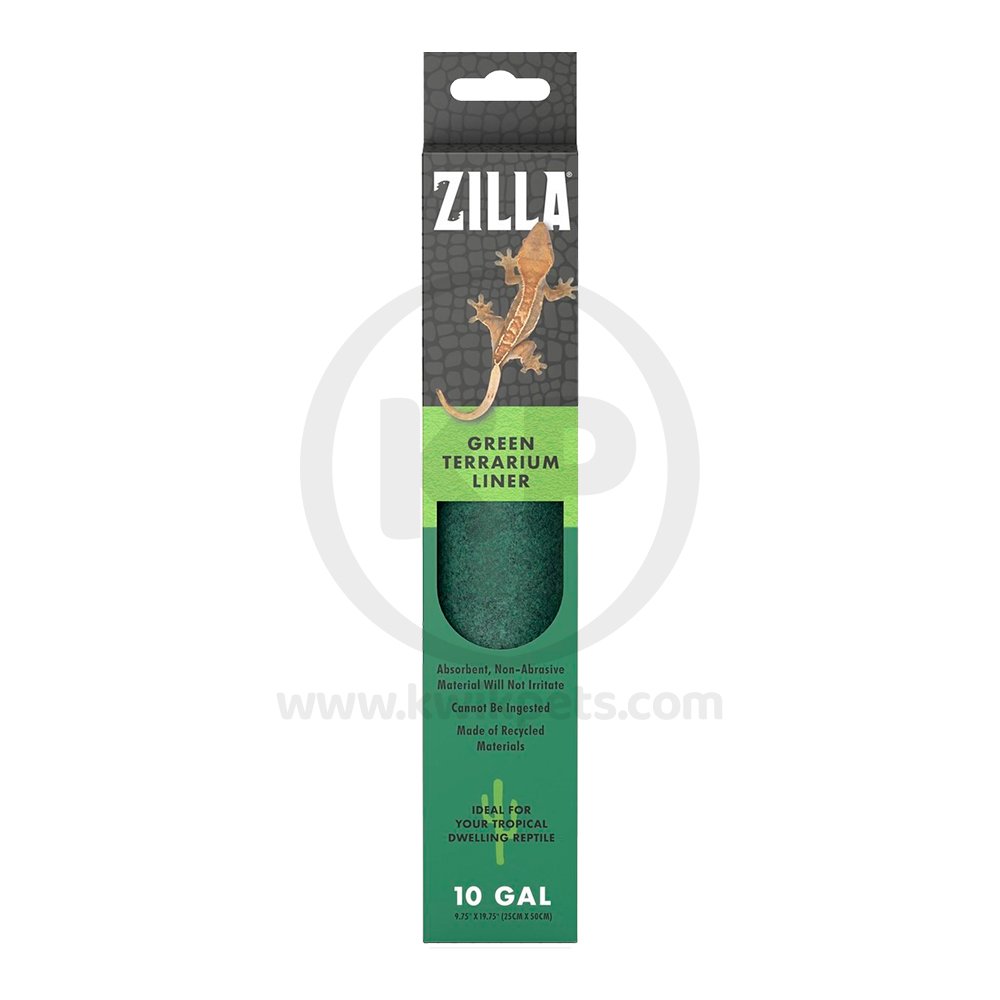 Zilla Reptile Terrarium Liners Green 10/20X gal