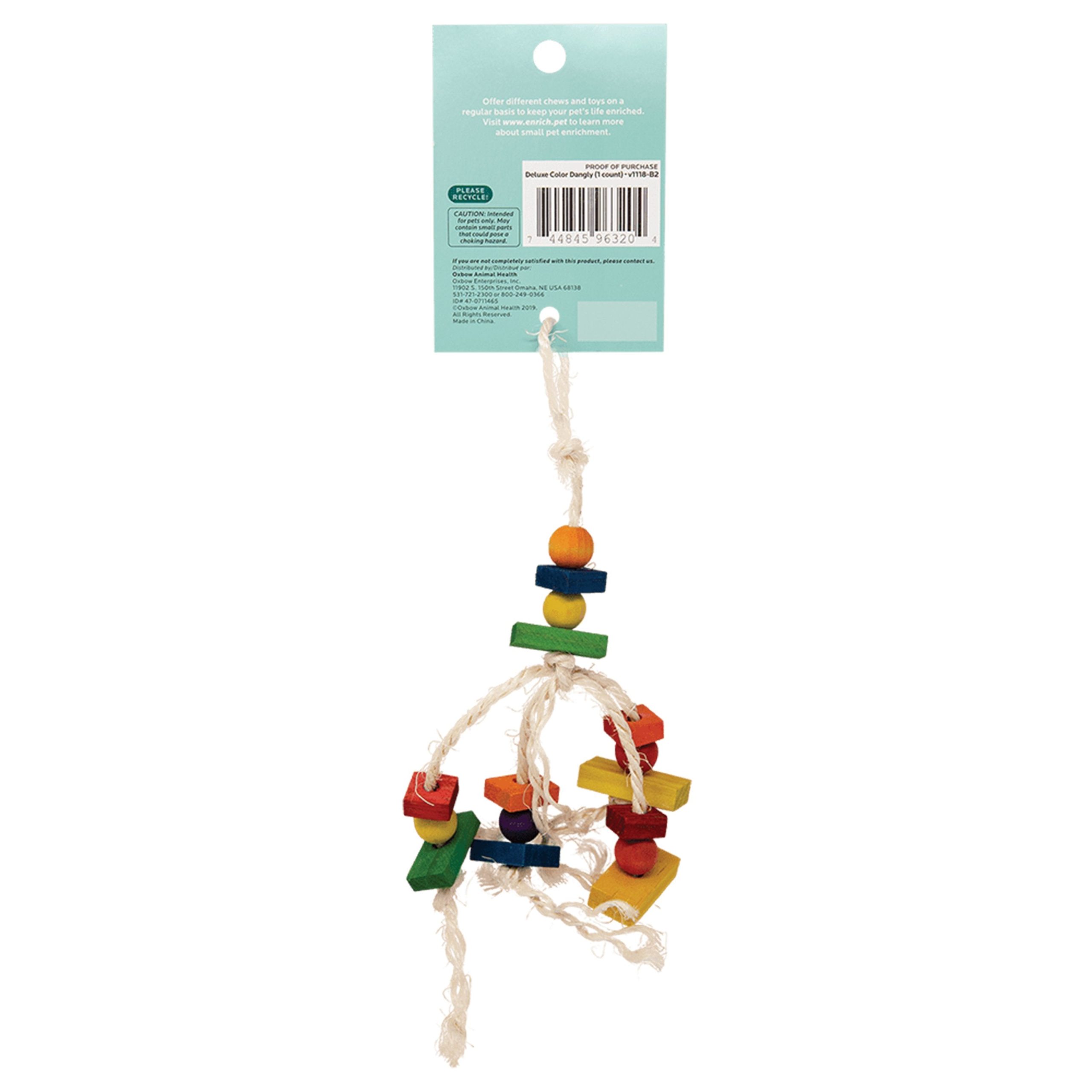 Oxbow Animal Health Enriched Life Deluxe Color Dangly Small Animal Toy