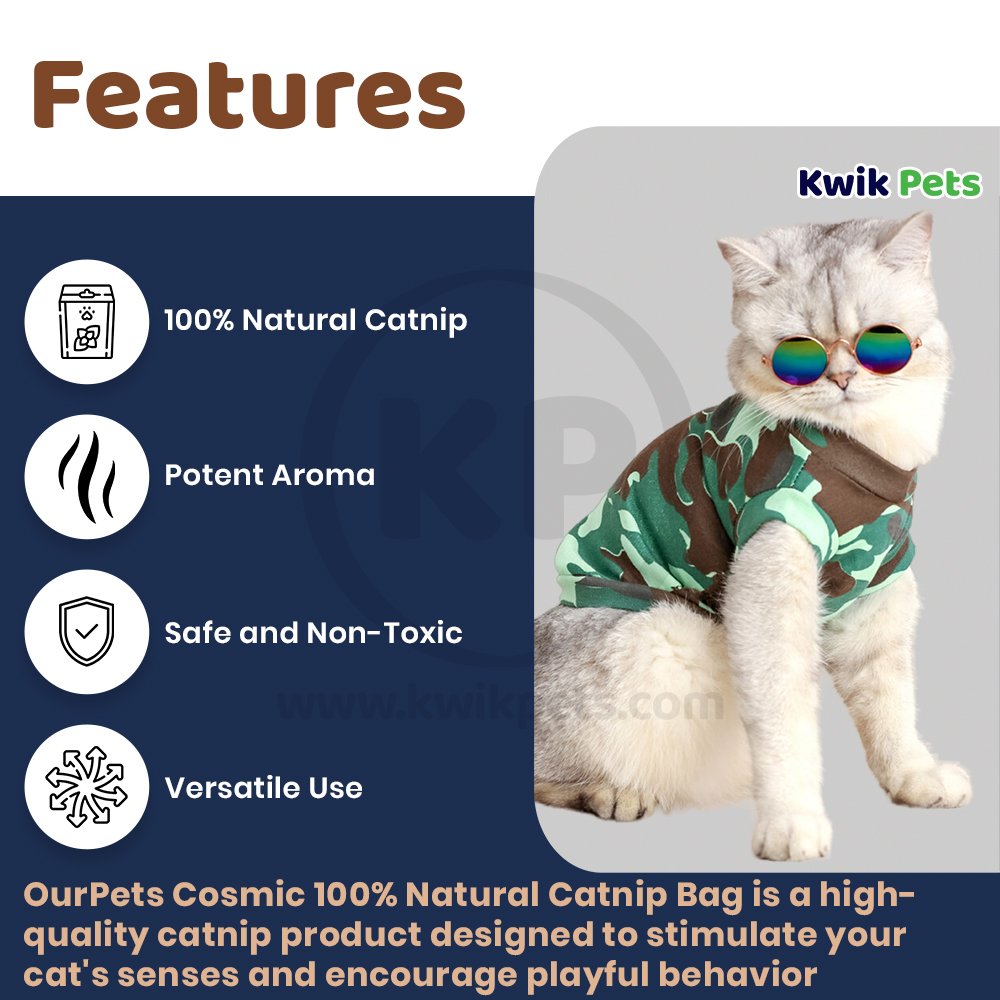 OurPets Cosmic 100% Natural Catnip Bag 0.5-oz