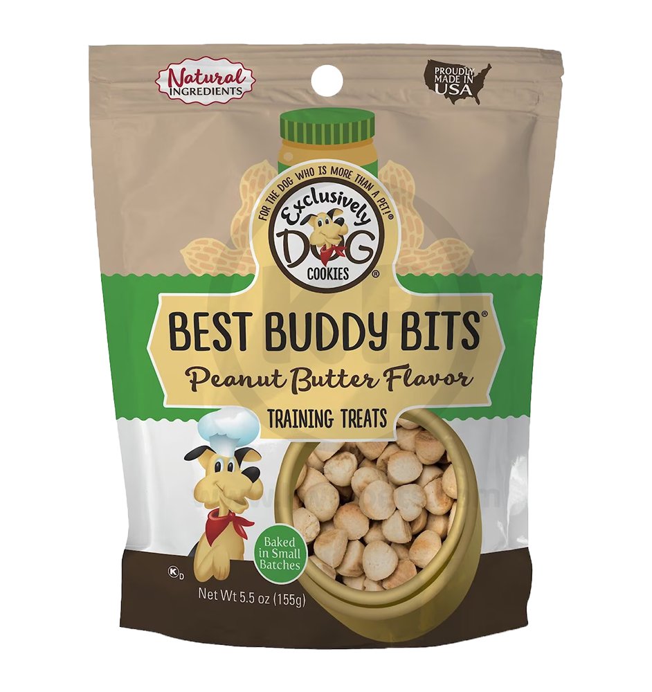 Exclusively Pet Best Buddy Bits Tranning Dog Treats Peanut Butter 5.5-oz