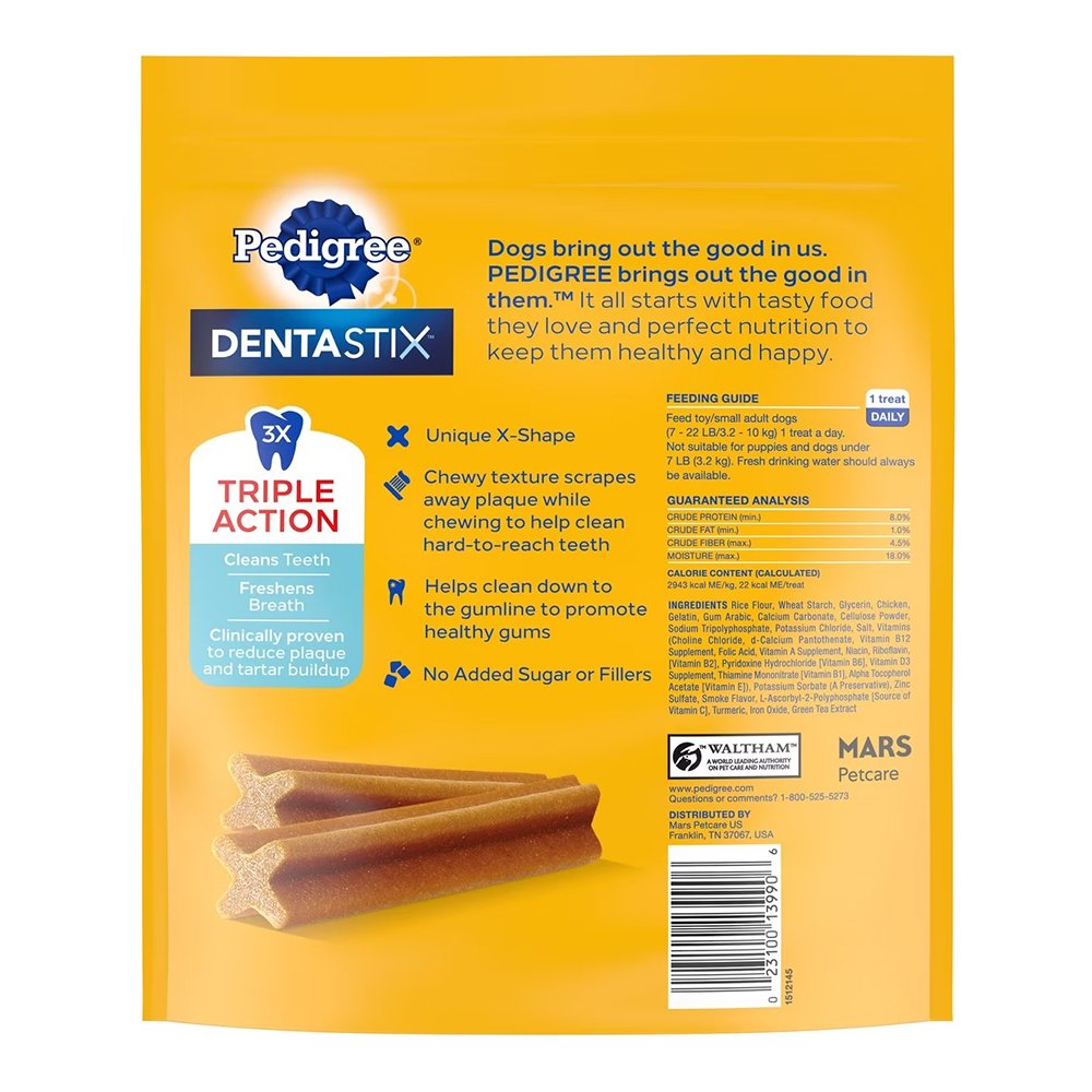 Pedigree DENTASTIX Dog Dental Treat Original w/Real Chicken 58 Count