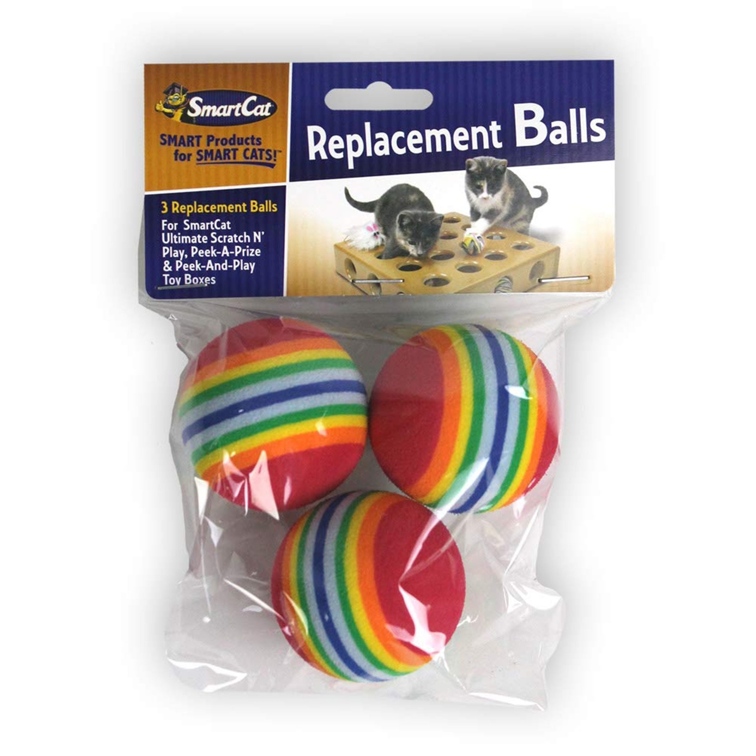 Pioneer Pet SmartCat Toy Box Replacement Balls 3 Count