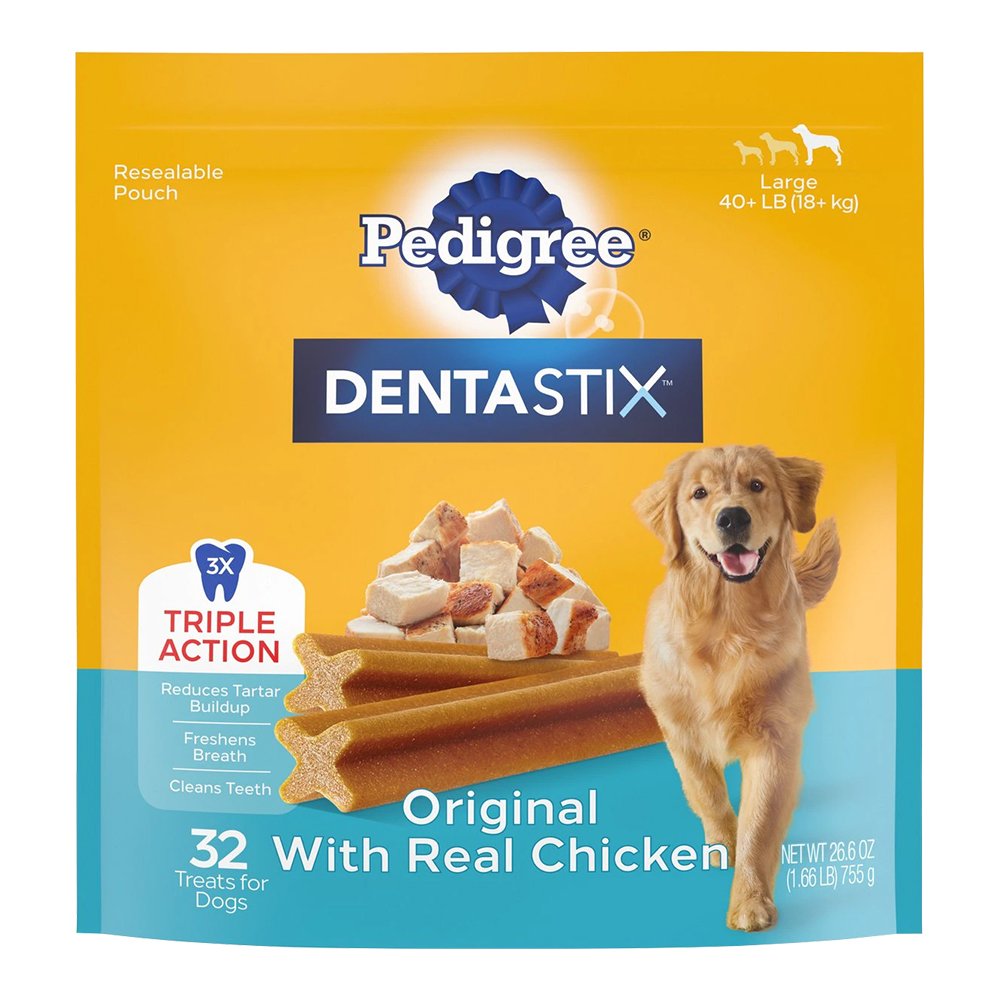 Pedigree DENTASTIX Dog Dental Treat Original w/Real Chicken 32 Count