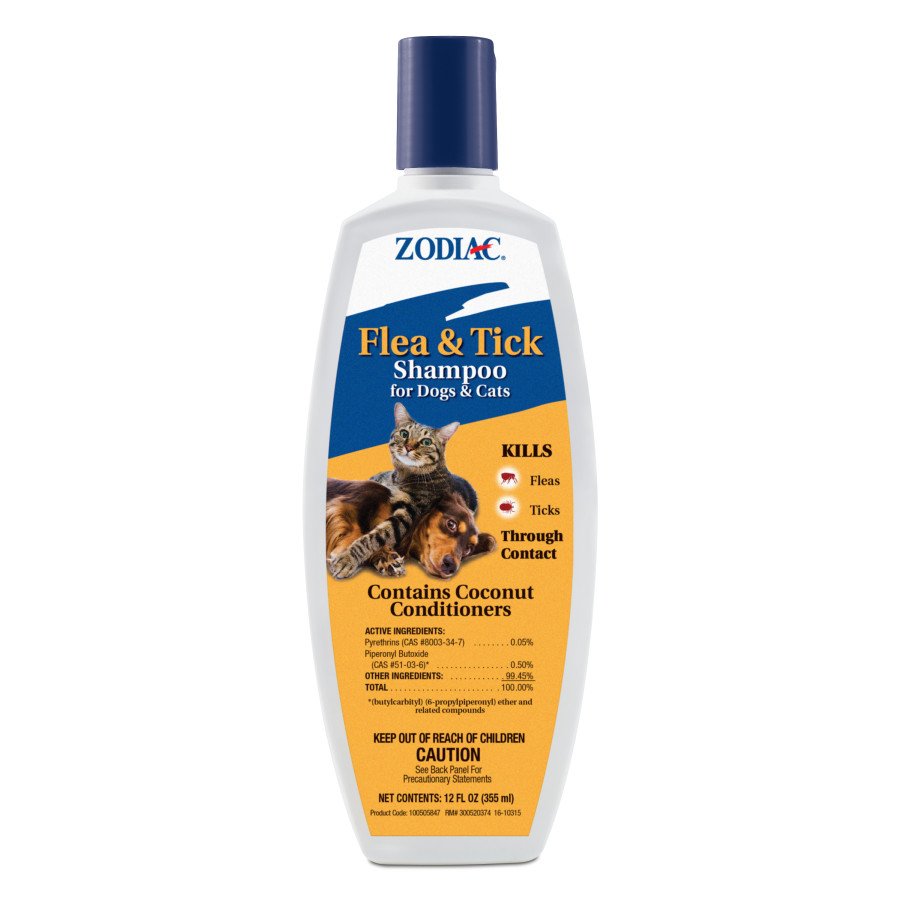 Zodiac Flea & Tick Shampoo for Dogs & Cats 12-oz