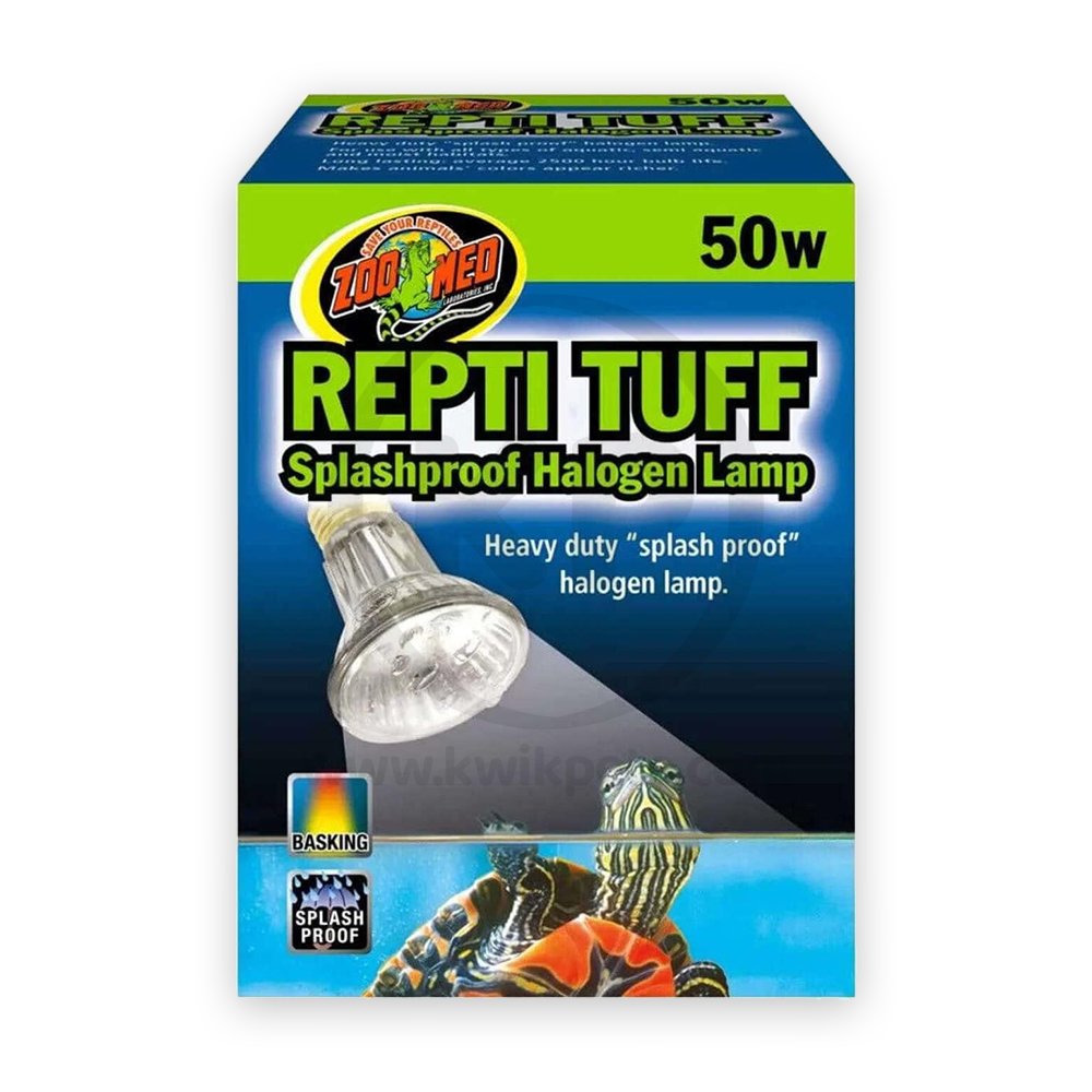 Zoo Med Repti Tuff Splashproof Halogen Lamp White 50W