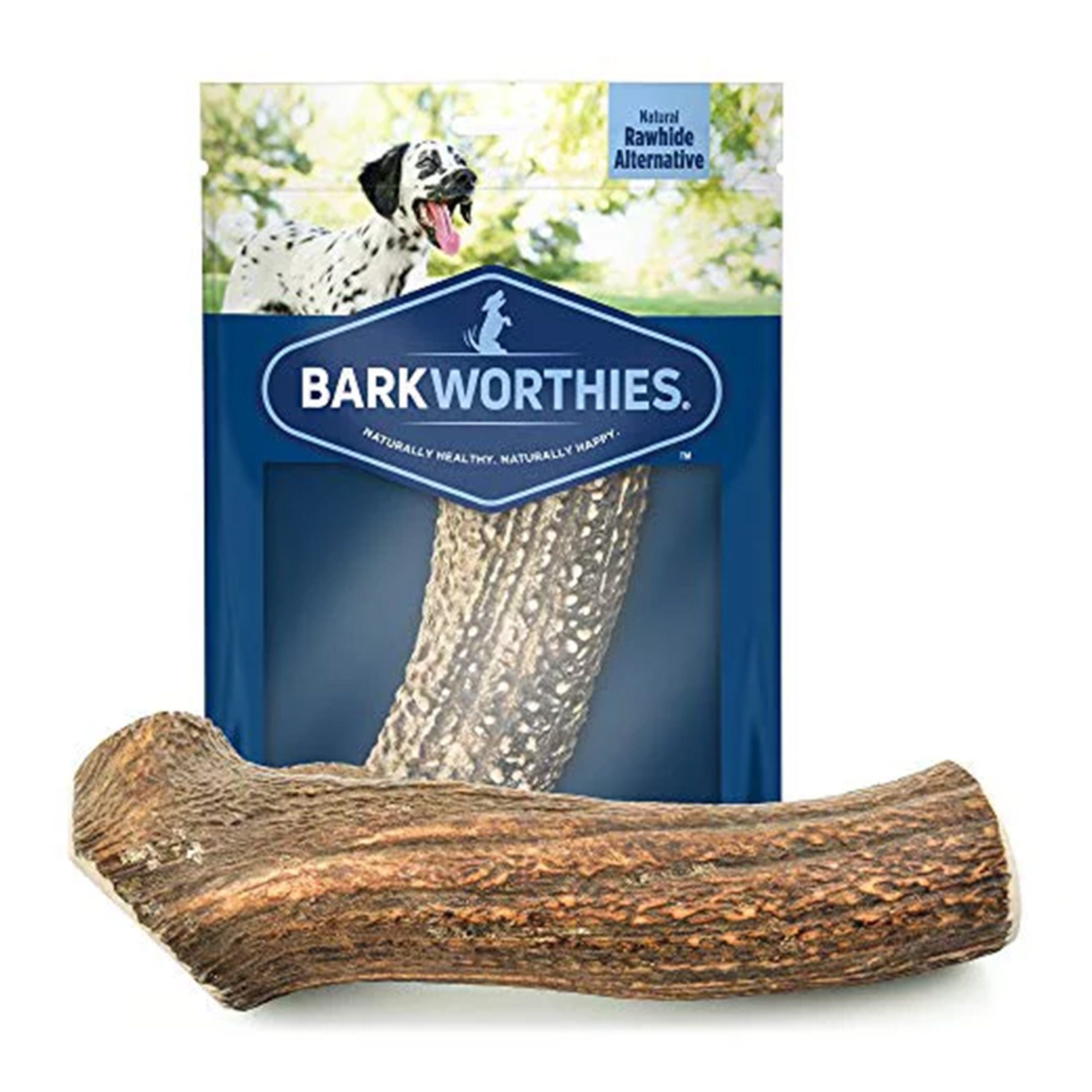 Barkworthies Split Elk Antler XL Breed Dog Chews