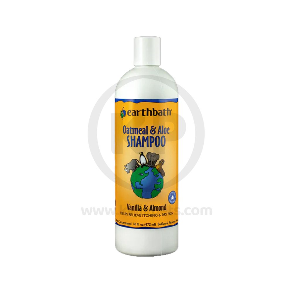 Earthbath Oatmeal & Aloe Pet Shampoo Vanilla & Almond 16-oz