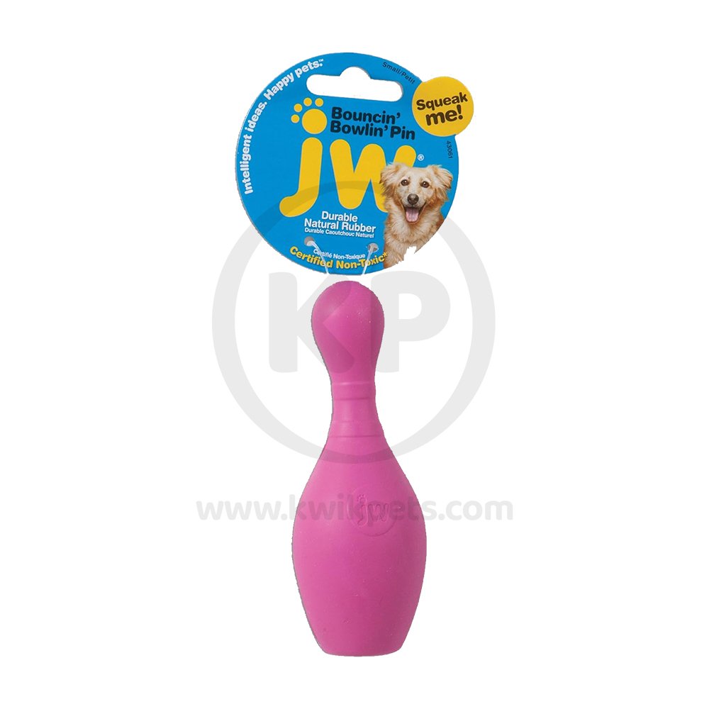 JW Pet Bouncin’ Bowlin Pin Dog Toy Assorted Medium