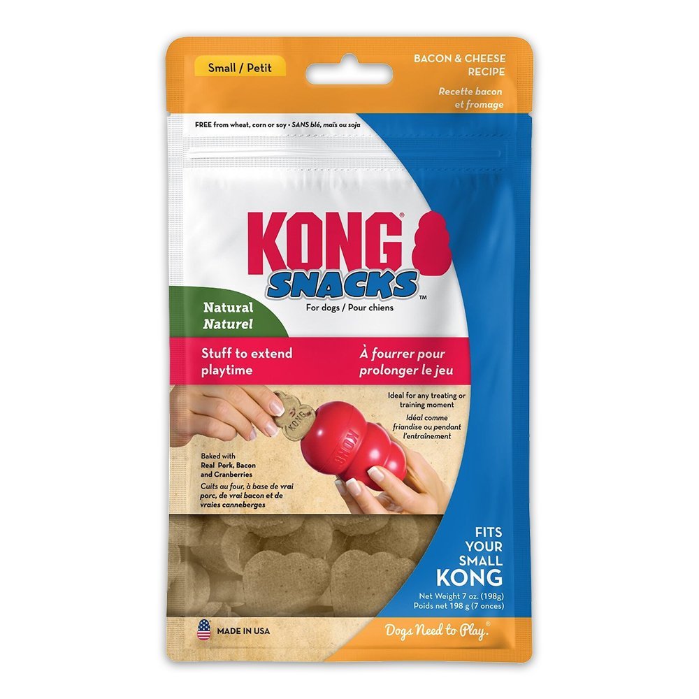 KONG Stuff’N Snacks Dog Treats Bacon & Cheese Small 7-oz