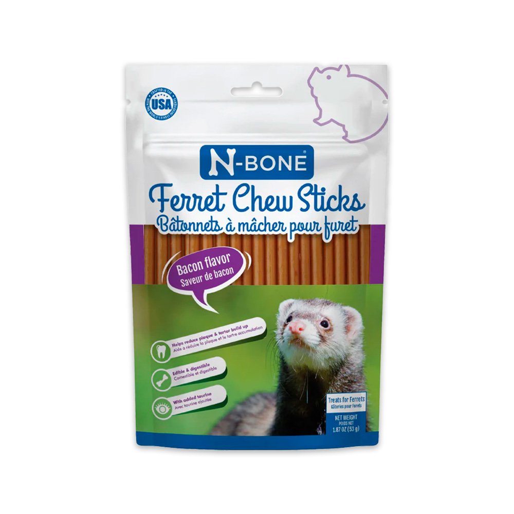 N-Bone Ferret Chew Sticks Bacon 1.87-oz