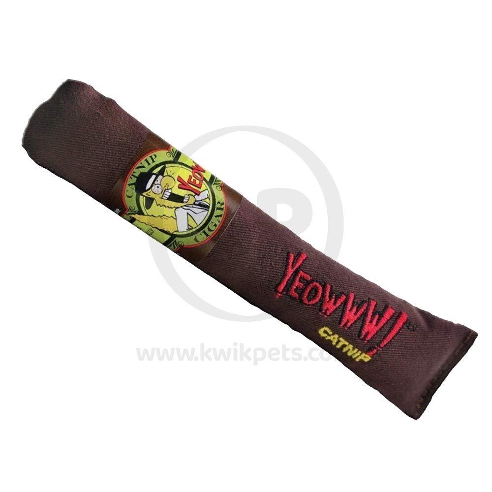 Yeowww! Cigars Catnip Cat Toy Brown 7-in