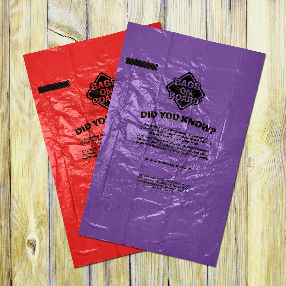 Bags on Board Waste Pick-up Triple Berry Scented Refill Bags Red & Purple 140 Count