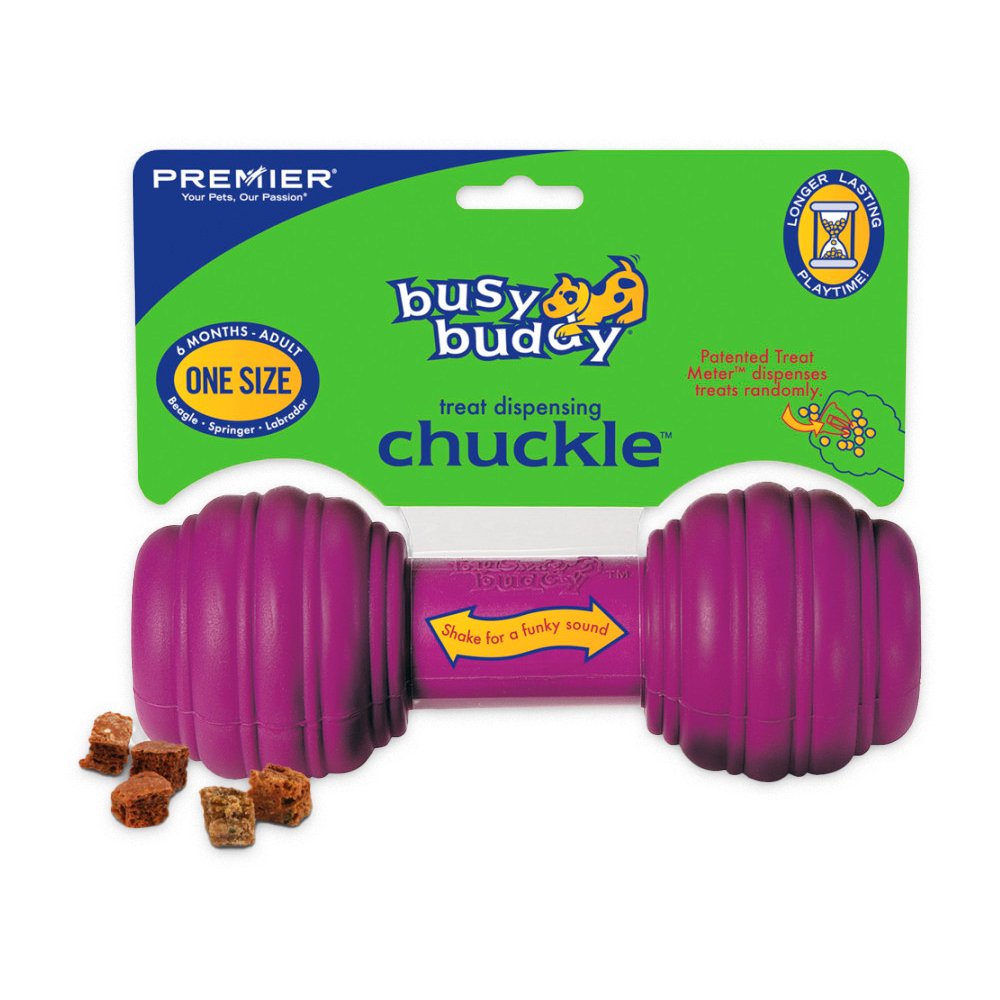 Busy Buddy Chuckle Dog Toy Purple Medium/Large