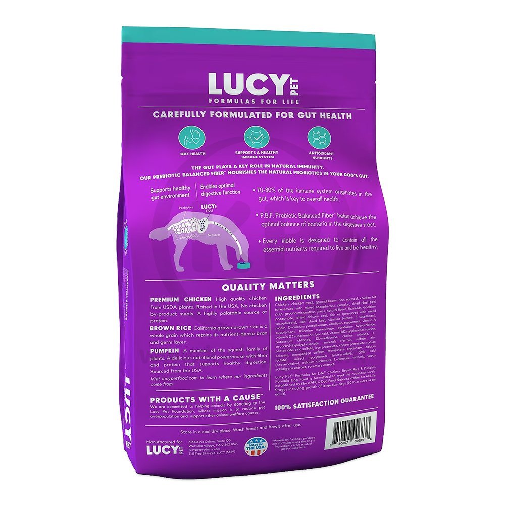 Lucy Pet Products Formula for Life L.I.D. Dry Dog Food Chicken Brown Rice & Pumpkin 4.5-lb