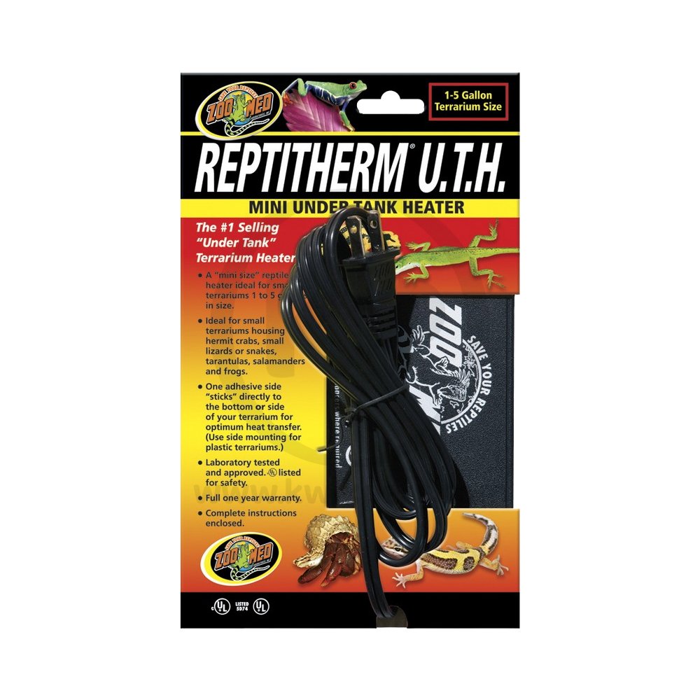 Zoo Med ReptiTherm Under Tank Heater (U.T.H) 4W 4 in X 5 in Mini