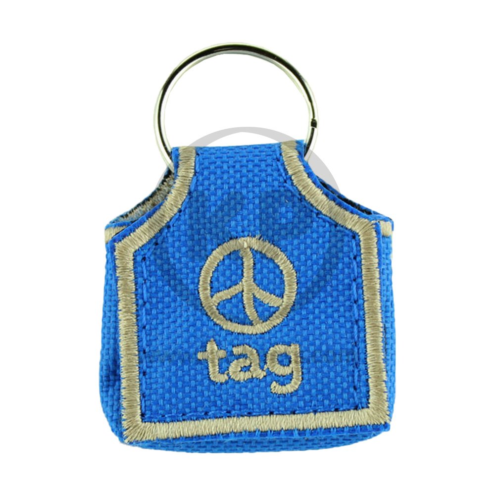 Woof Hoof Dog Tag Silencer Blue