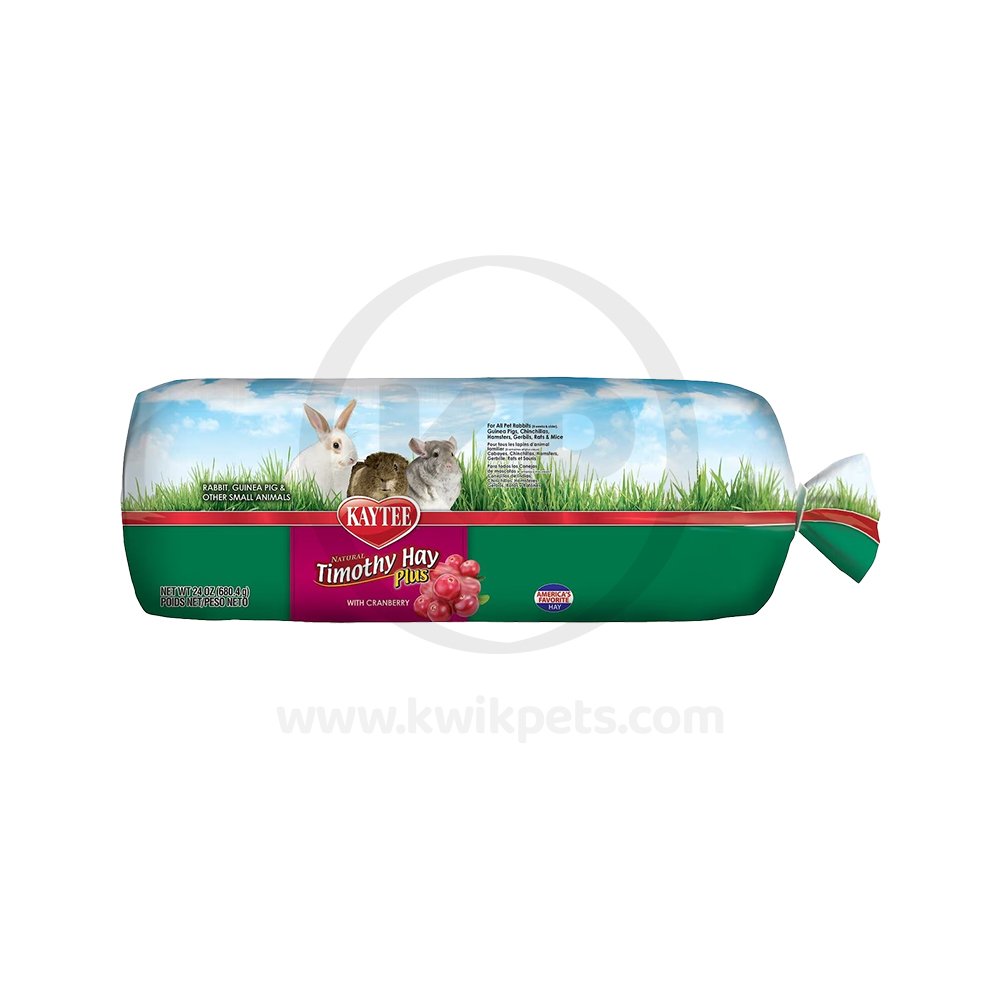 Kaytee Timothy Hay Plus Cranberries for Small Animals 24-oz