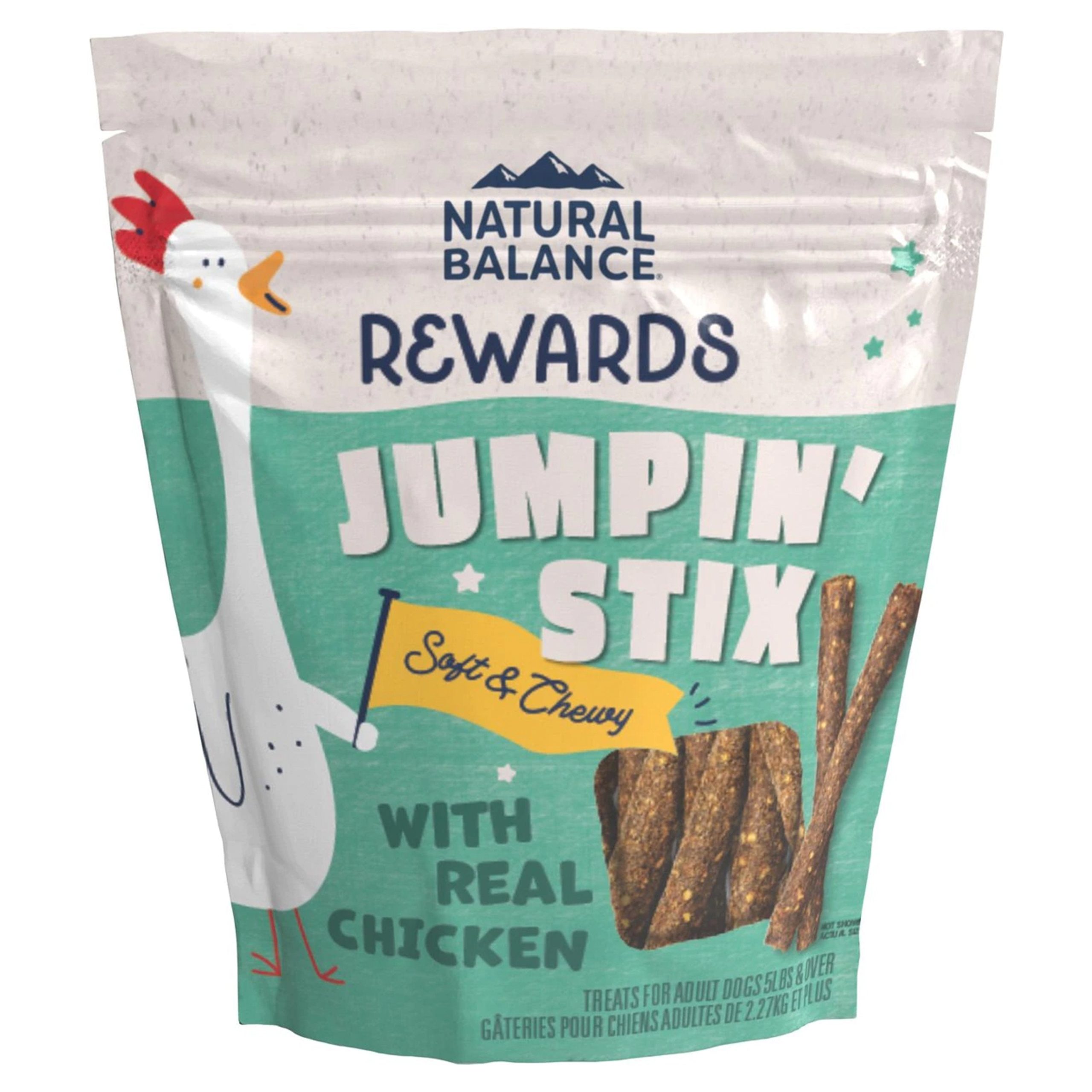 Natural Balance Pet Foods Rewards Jumpin’ Stix Soft & Meaty Dog Treats Chicken 10-oz