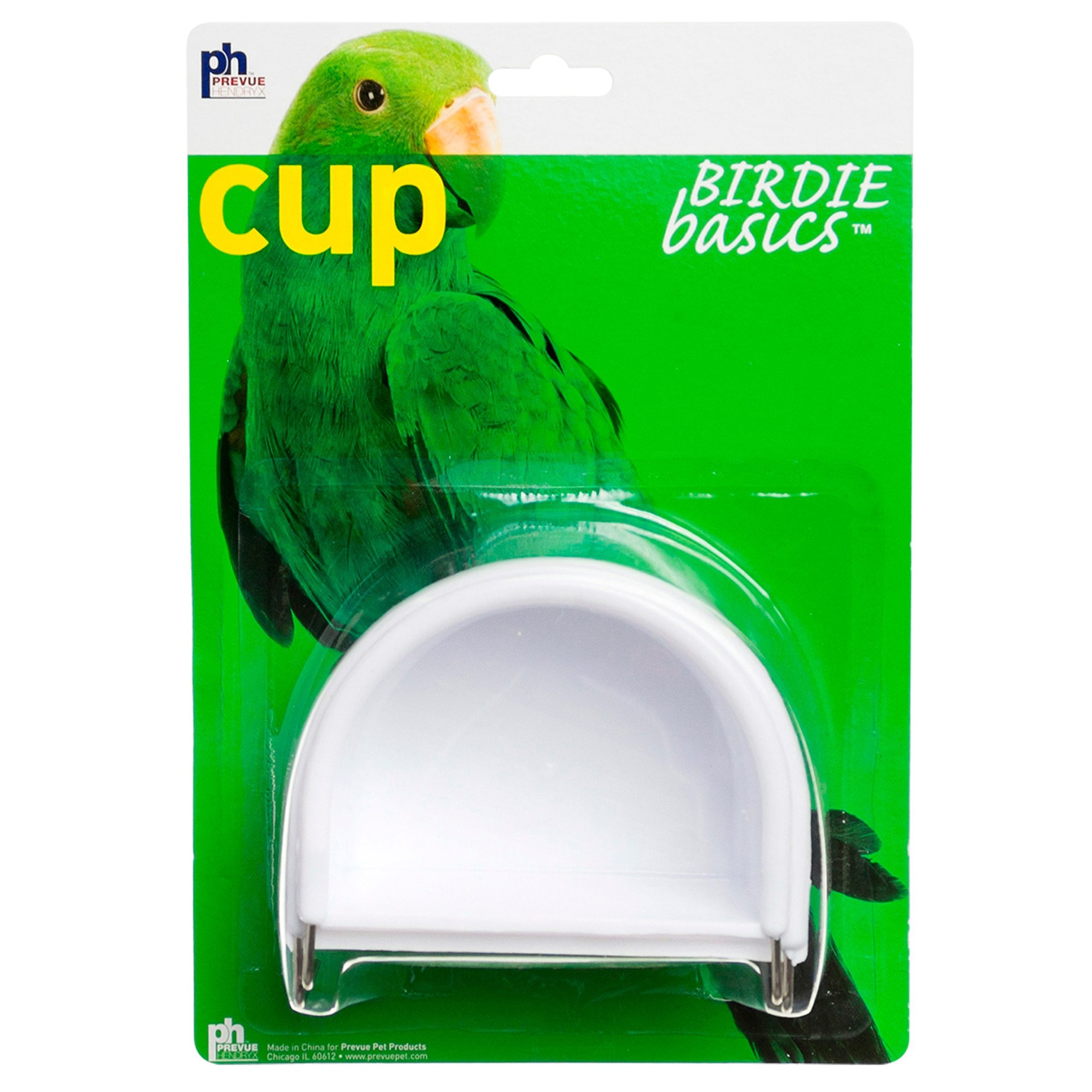 Prevue Pet Products Hanging Half-Round Bird Cage Cup Assorted Small