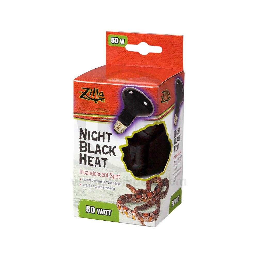 Zilla Night Black Heat Incandescent Spot Bulb 50W