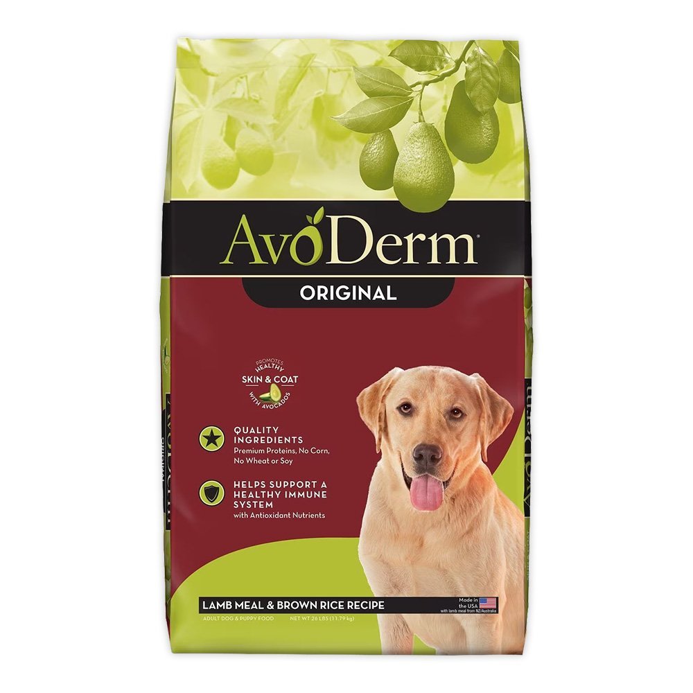 AvoDerm Natural Original Lamb Meal & Brown Rice Recipe Dry Dog Food 26-lb