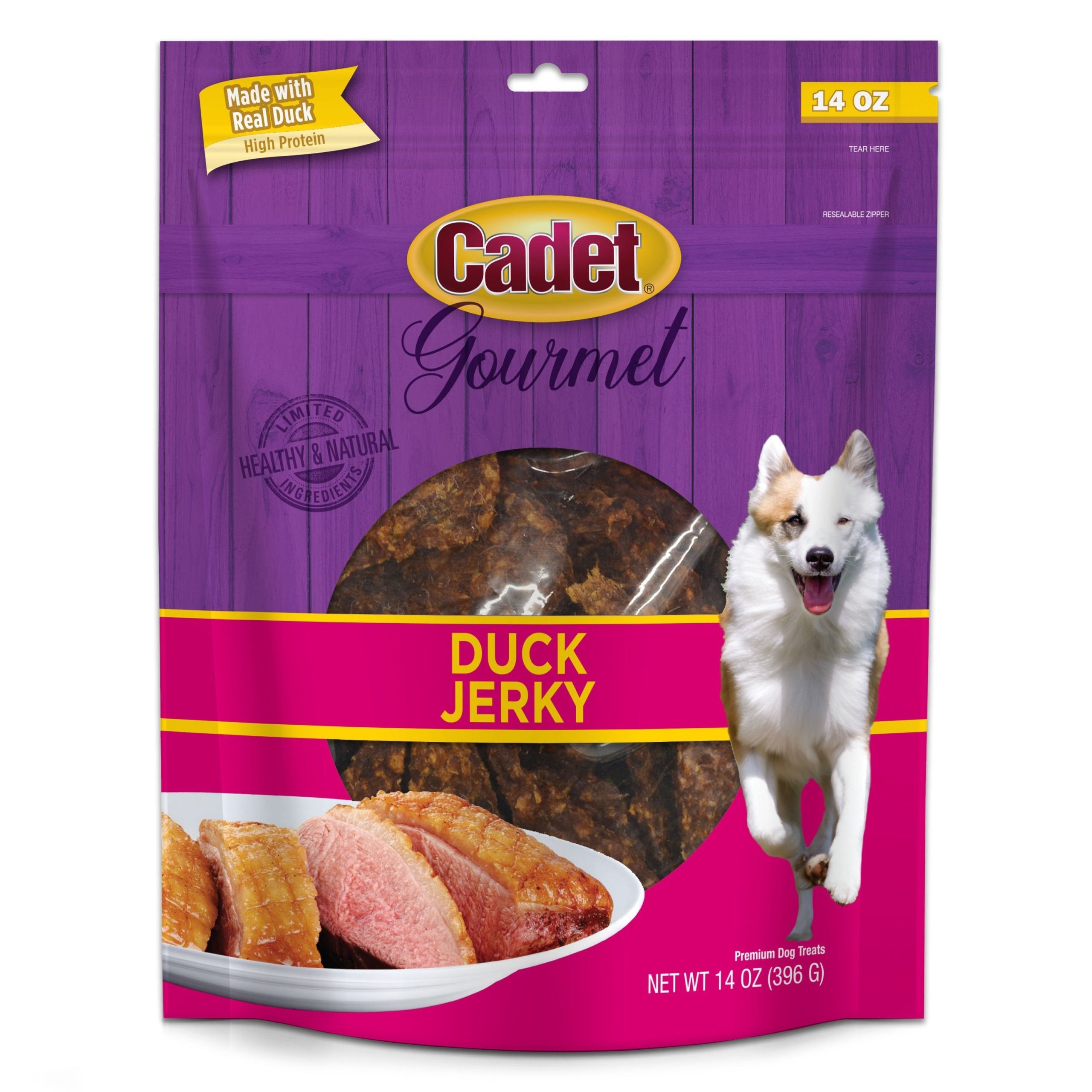 Cadet Gourmet Duck Jerky Dogs Treats 14-oz