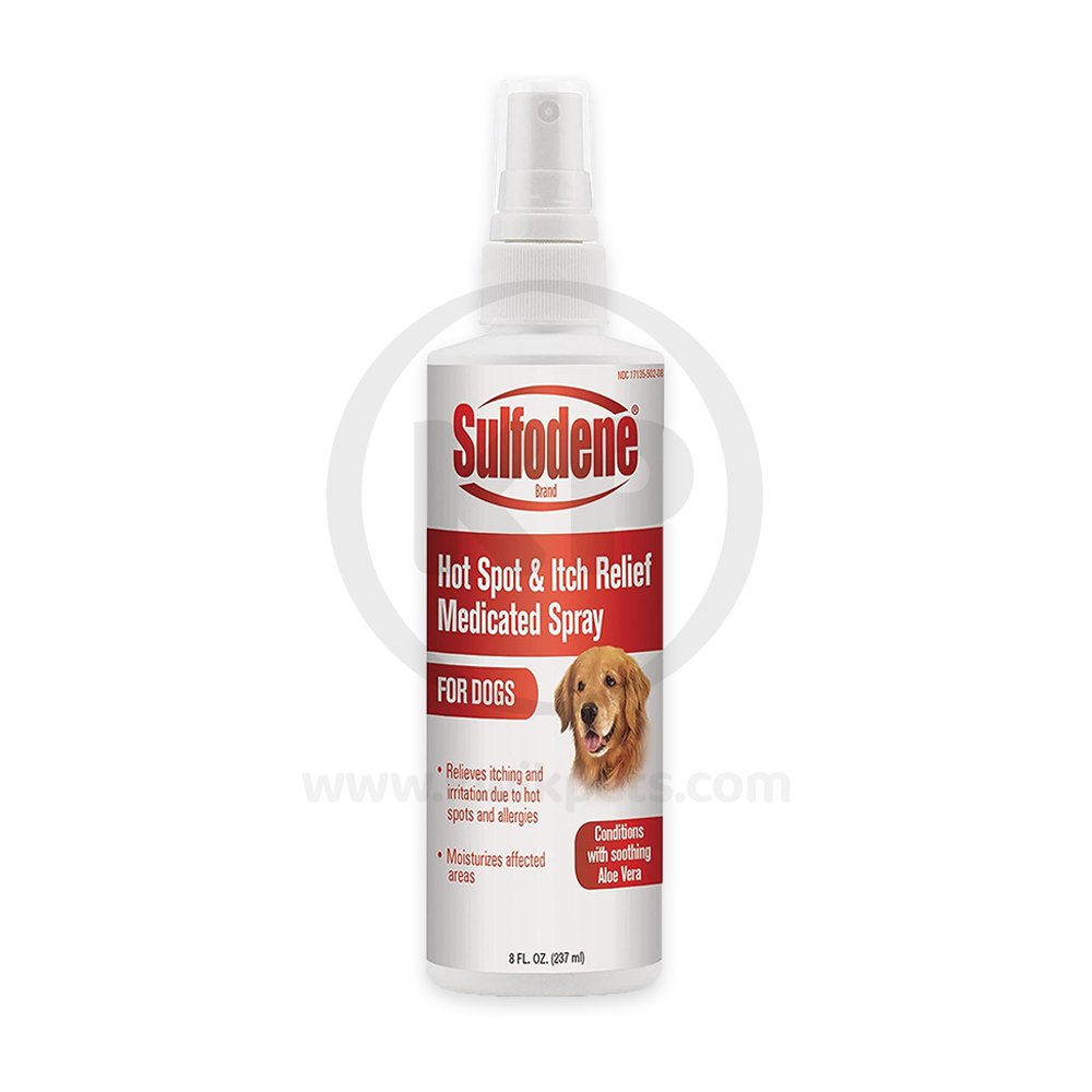 Sulfodene Hot Spot & Itch Relief Medicated Spray for Dogs 8-oz