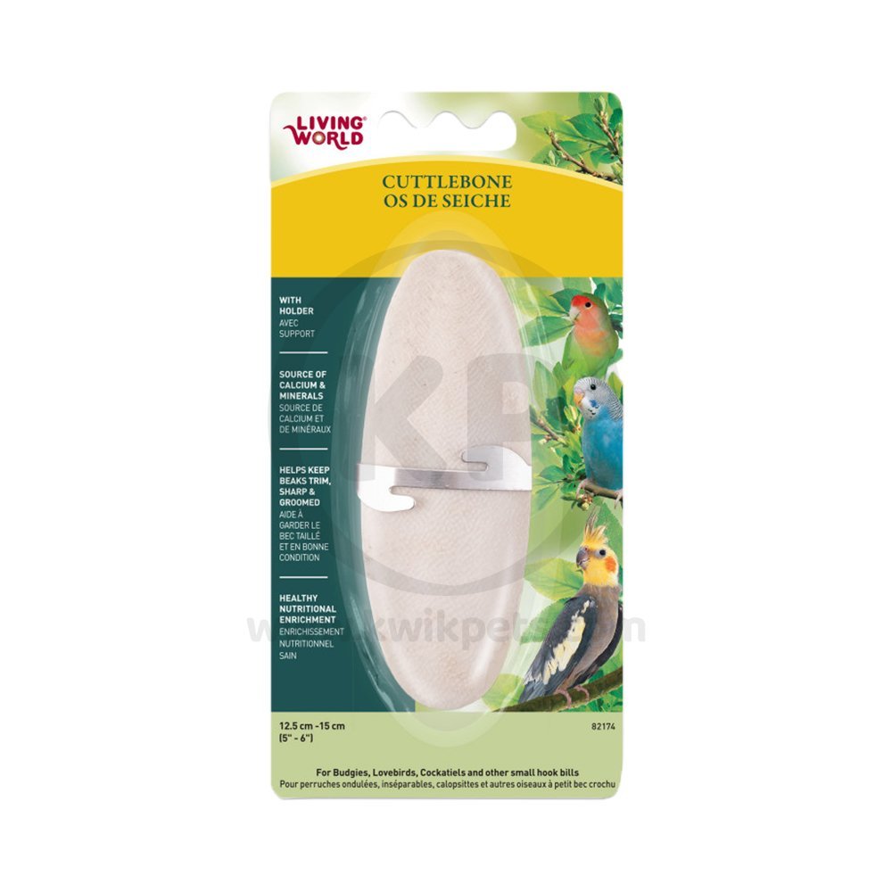 Living World Cuttlebone Bird Toy Medium 13.5-15 cm