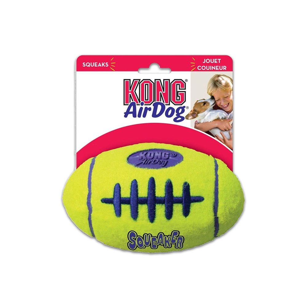 KONG Air Dog Squeaker Football Dog Toy Medium