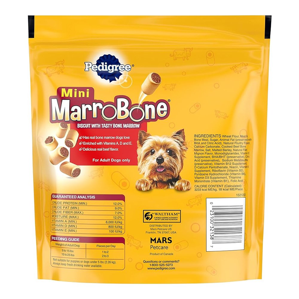 Pedigree Marrobone Biscuit Dog Treats Mini Beef 15-oz